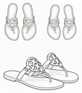 TB Miller Patent Sandals