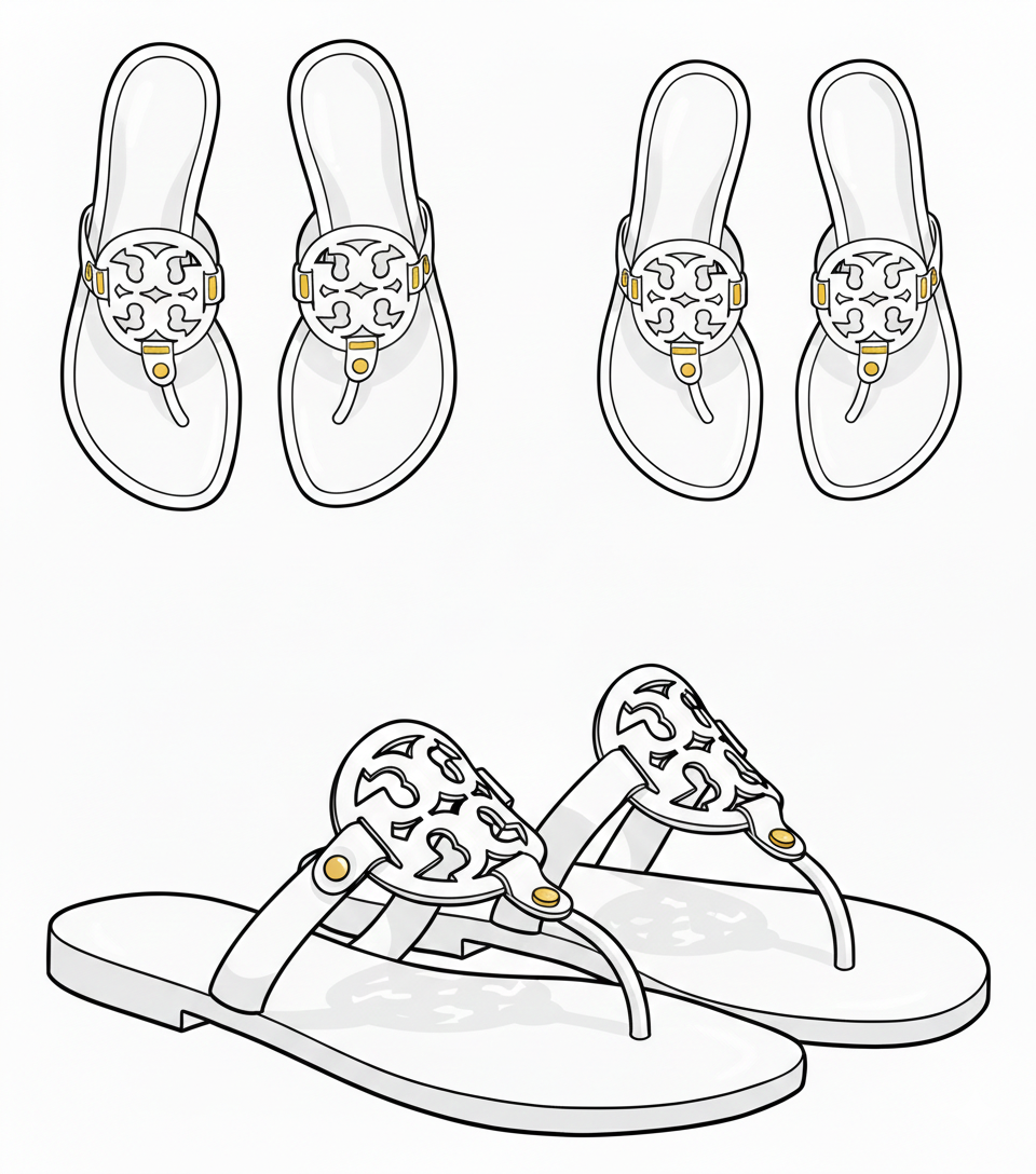 TB Miller Patent Sandals