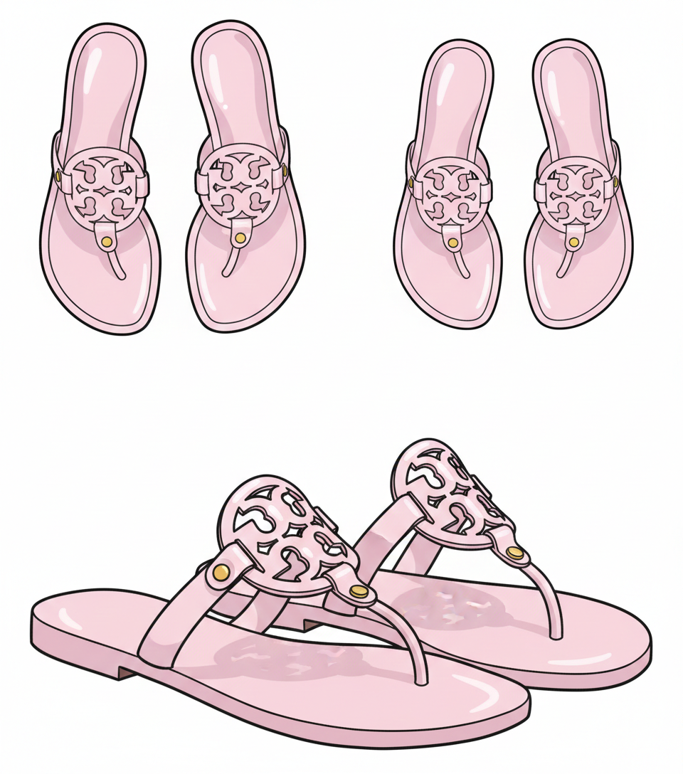 TB Miller Patent Sandals
