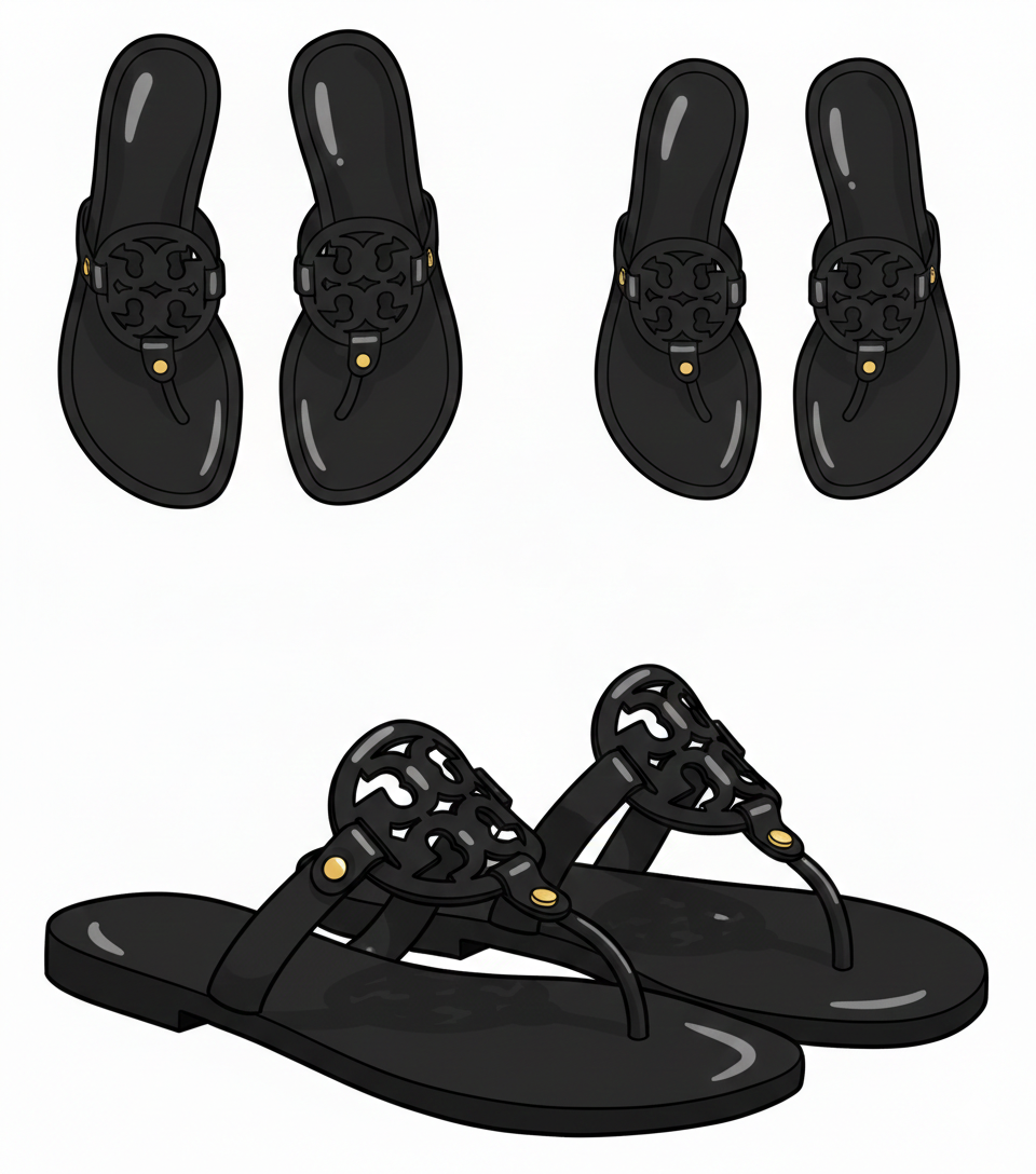TB Miller Patent Sandals